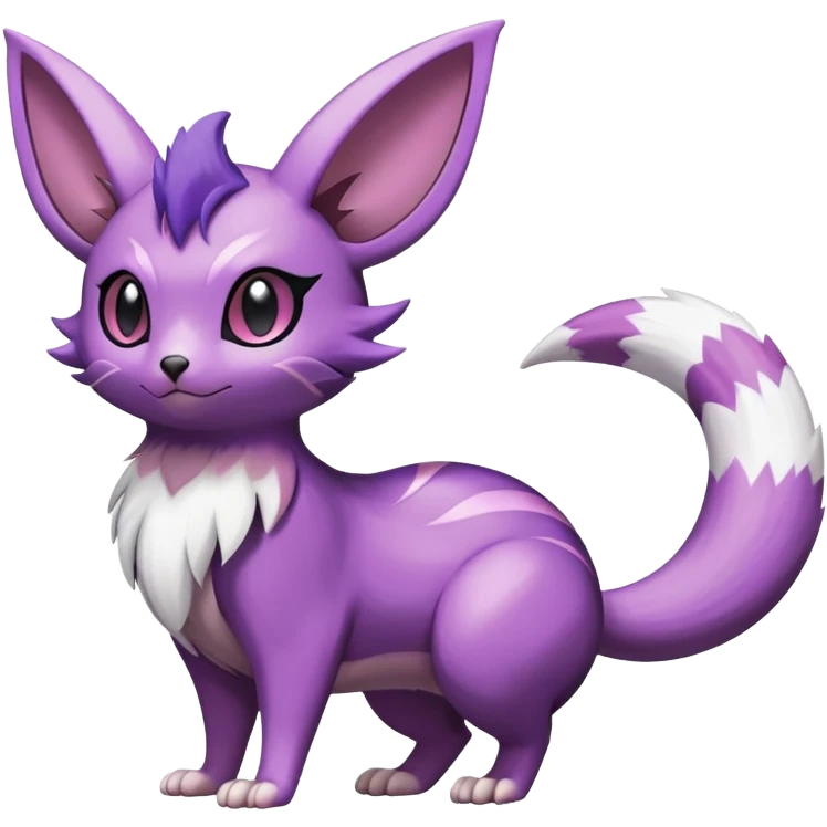Shiny Furret-Espeon-Noibat-Noivern-Hybrid (Full body) emoji