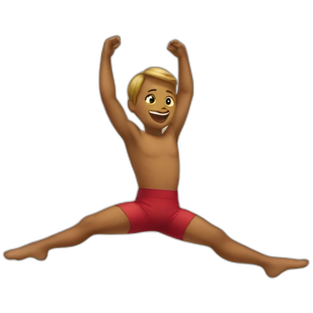 Retourné acrobatique emoji
