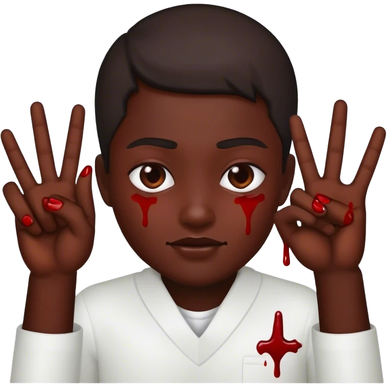 Blood gang sign emoji