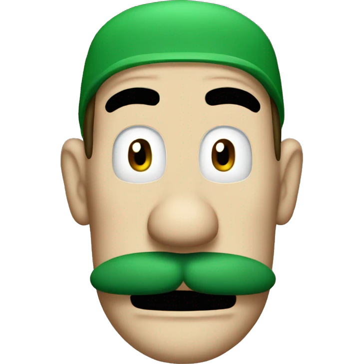 Luigi head  emoji