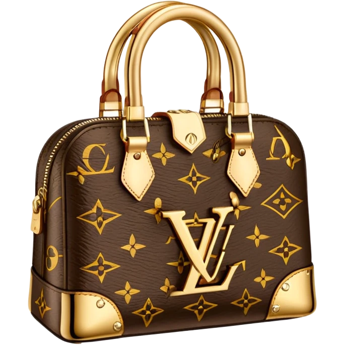 Create logo louis vuitton with not bag emoji