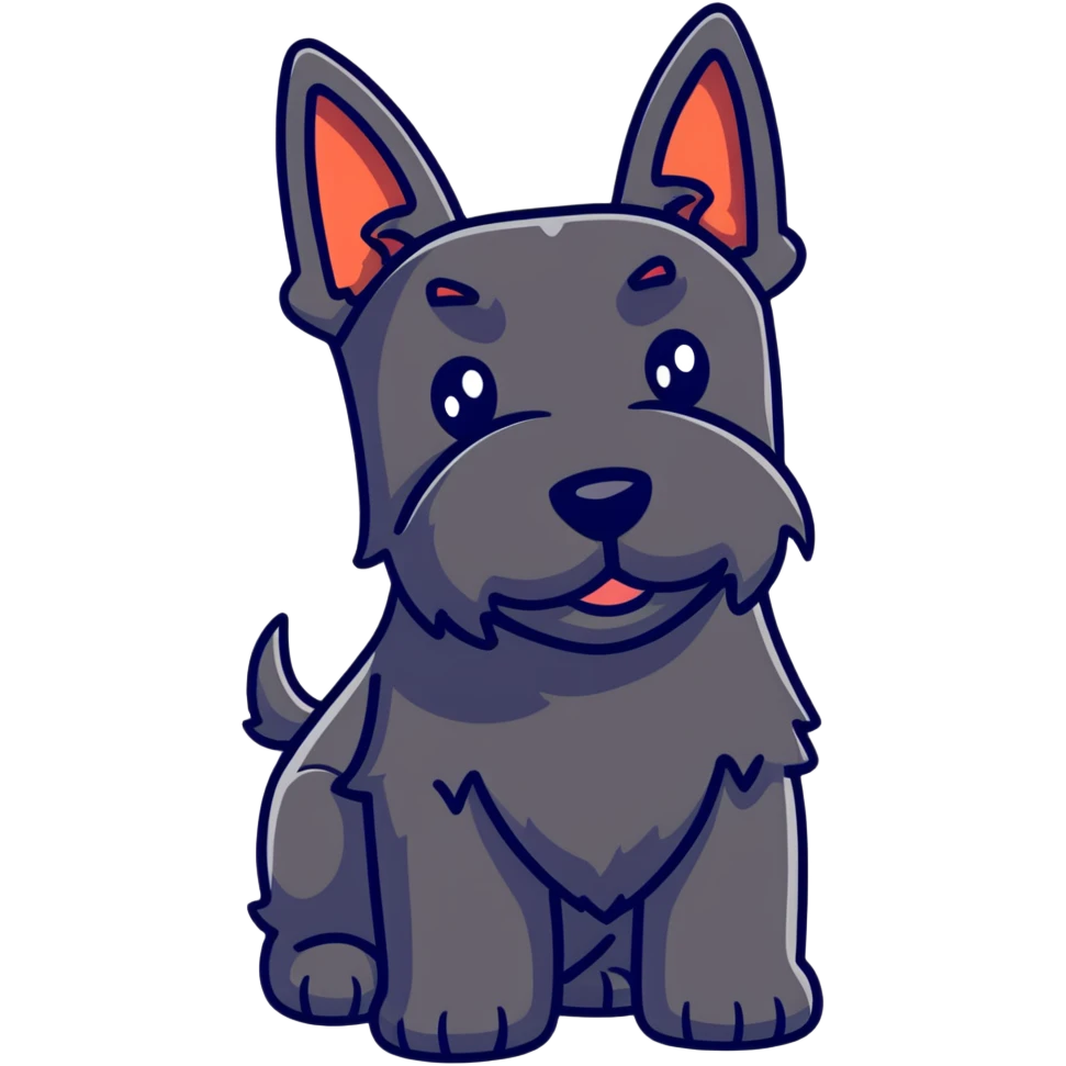 Scottish terrier dog emoji