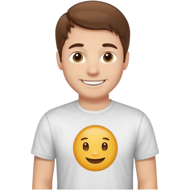 garcon blanc cheveux brun sociable qui discute avec des amis emoji