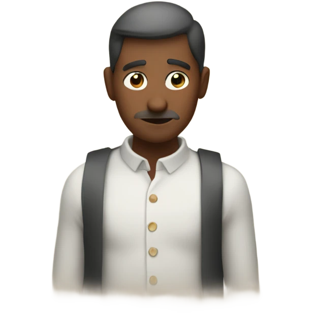 man looking at arrows growing up with a vinocular emoji