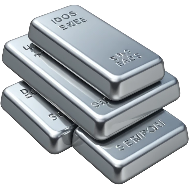 silver bars, silver text emoji