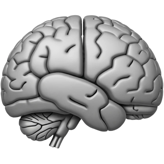 A thinking brain emoji