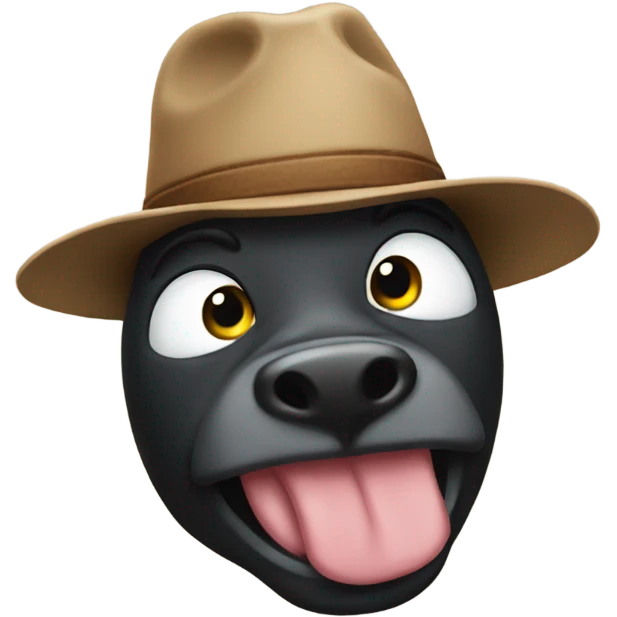 Emoji that takes off a cowbuy hat emoji