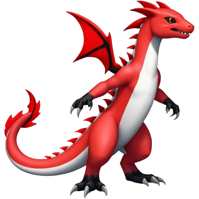 Guilmon-Salandit-Zangoose-Fakémon-hybrid-creature (full body)  emoji