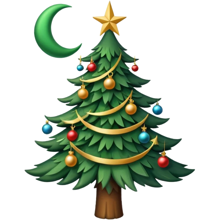 müslüman çam ağacı emoji