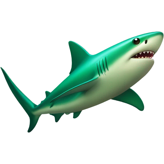 Green shark  emoji