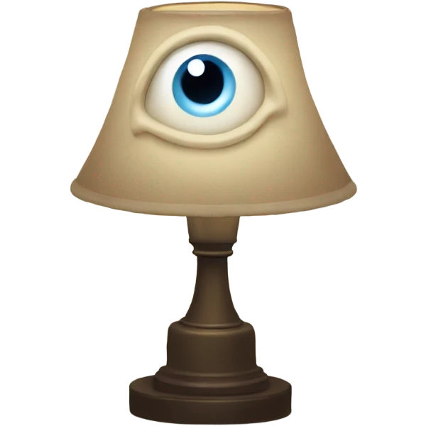 Lamp with eyeballs emoji