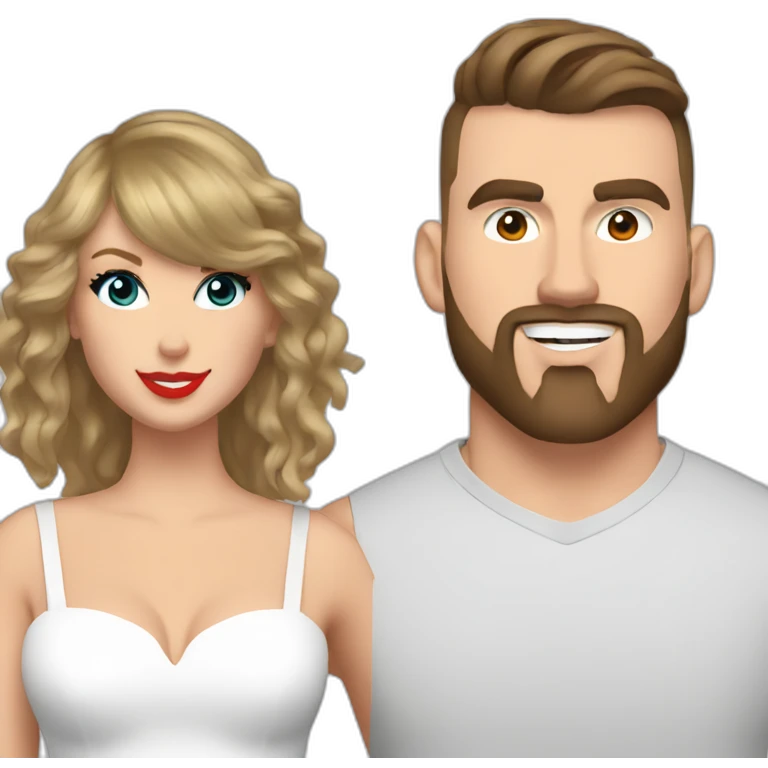 Taylor swift + travis kelce emoji