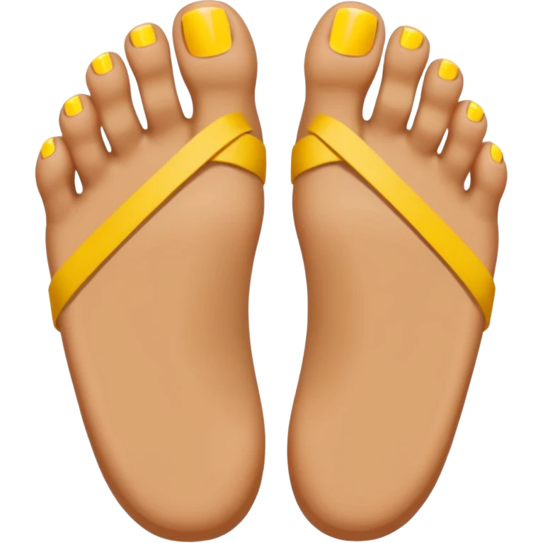 Yellow Toes crossed emoji emoji