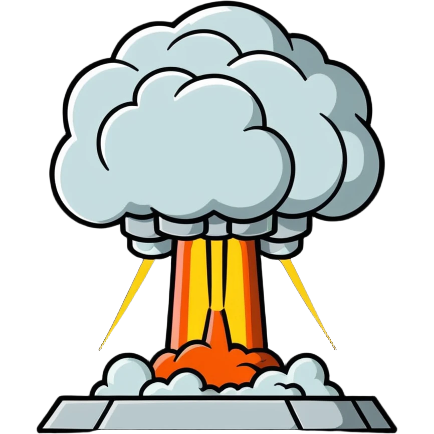nuclear explosion emoji