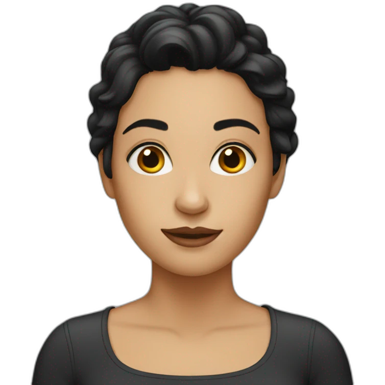 dark-haired woman emoji