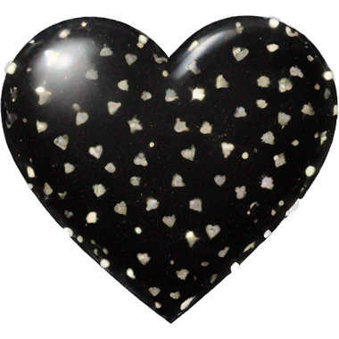 black heart with sparkles  emoji