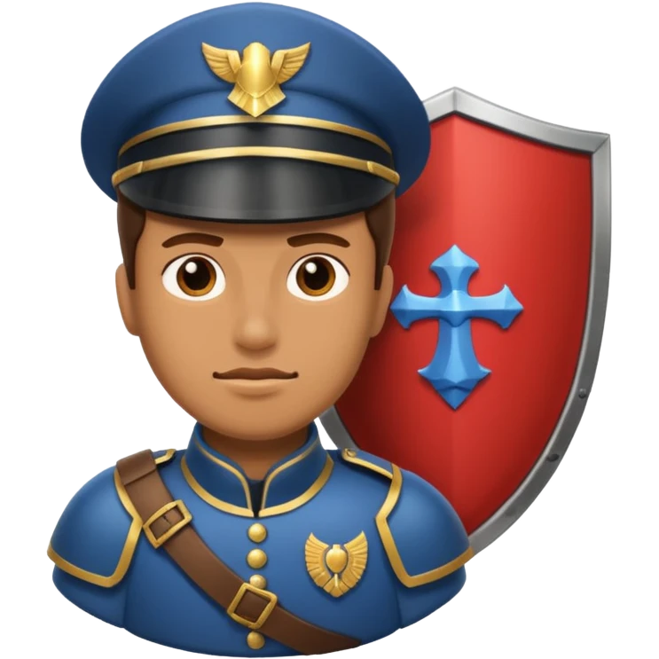 Big Shield Soldier emoji