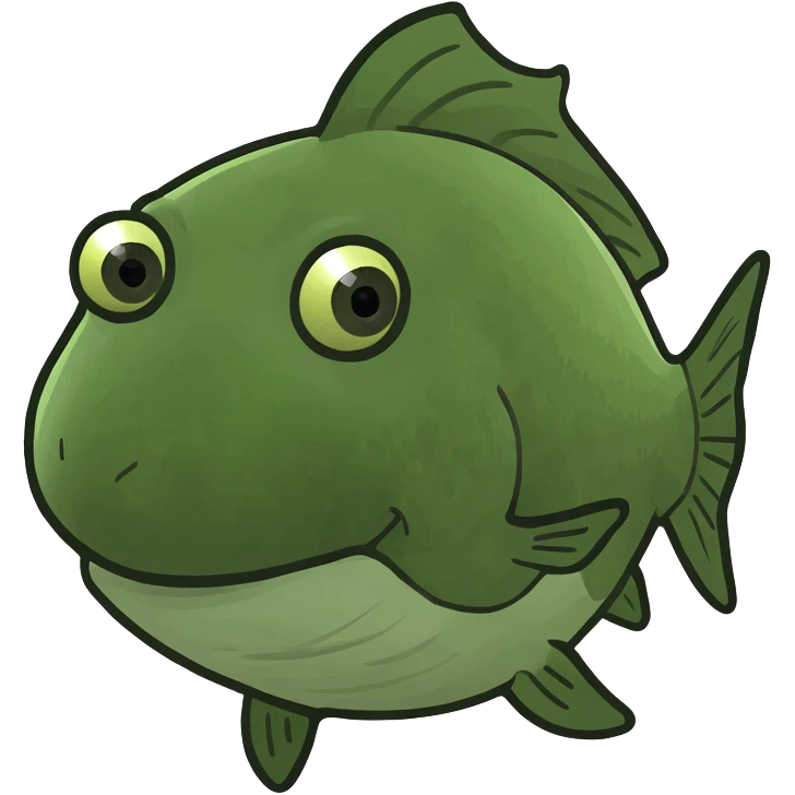 Purple fish emoji
