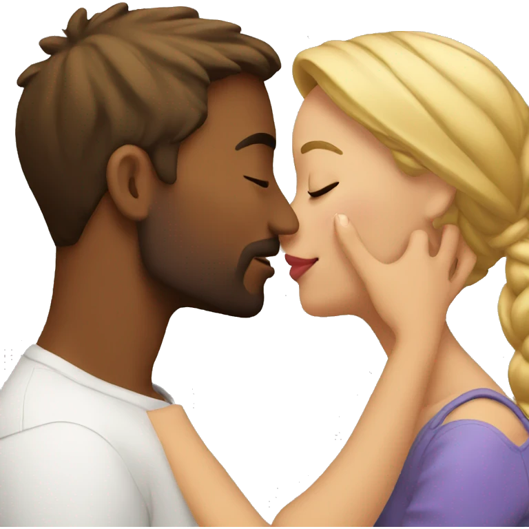 couple kissing emoji