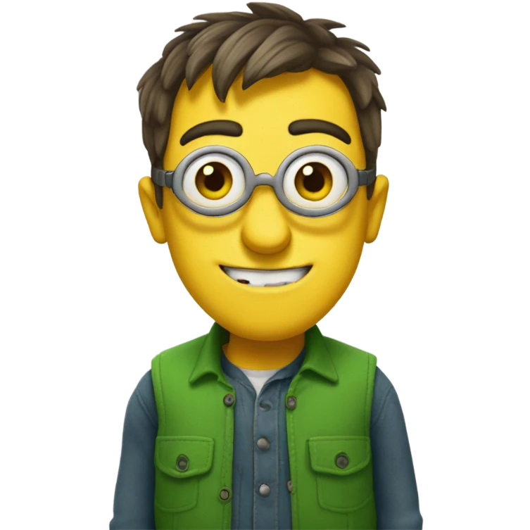 minion with green eyes emoji