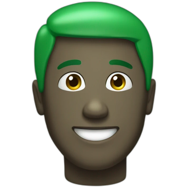 happy person with green Tsirt  emoji
