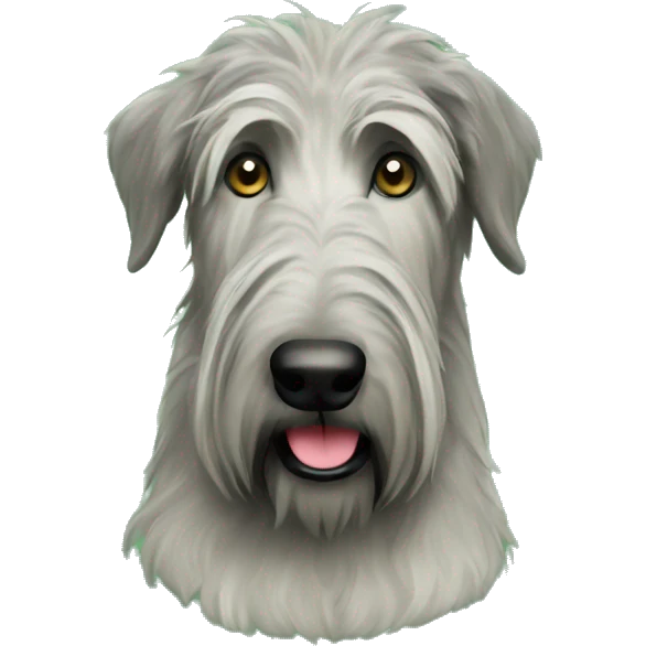 Christmas tree and irish wolfhound dog emoji