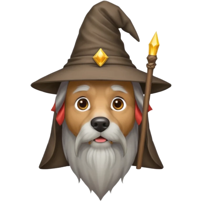 Dog wizard emoji