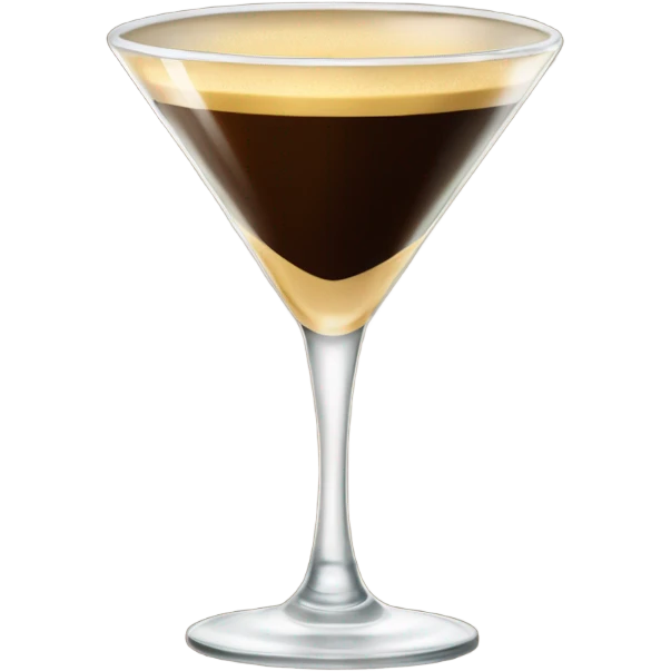 gold rimmed espresso martini glass  emoji