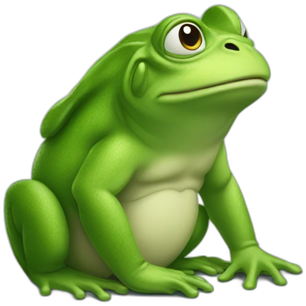 Grenouille sur un gorille emoji