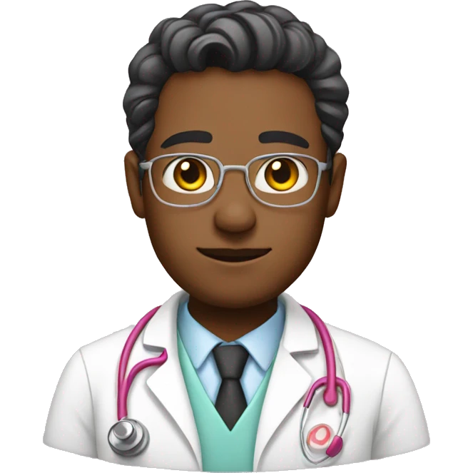Pink doctor emoji