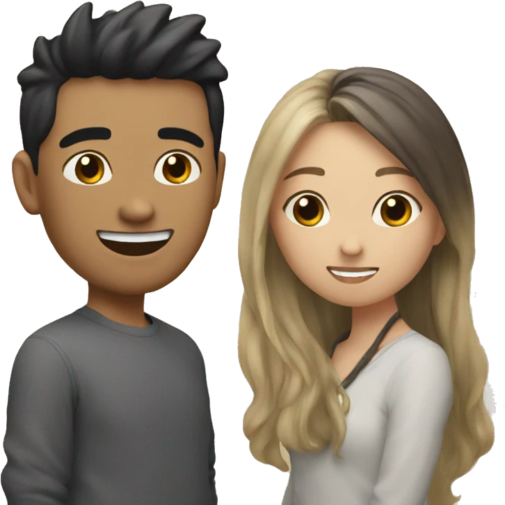 me and my asian friend emoji