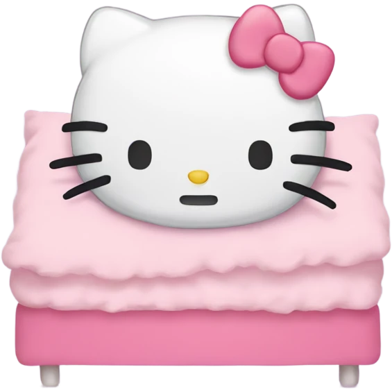 Hello kitty sleeps emoji