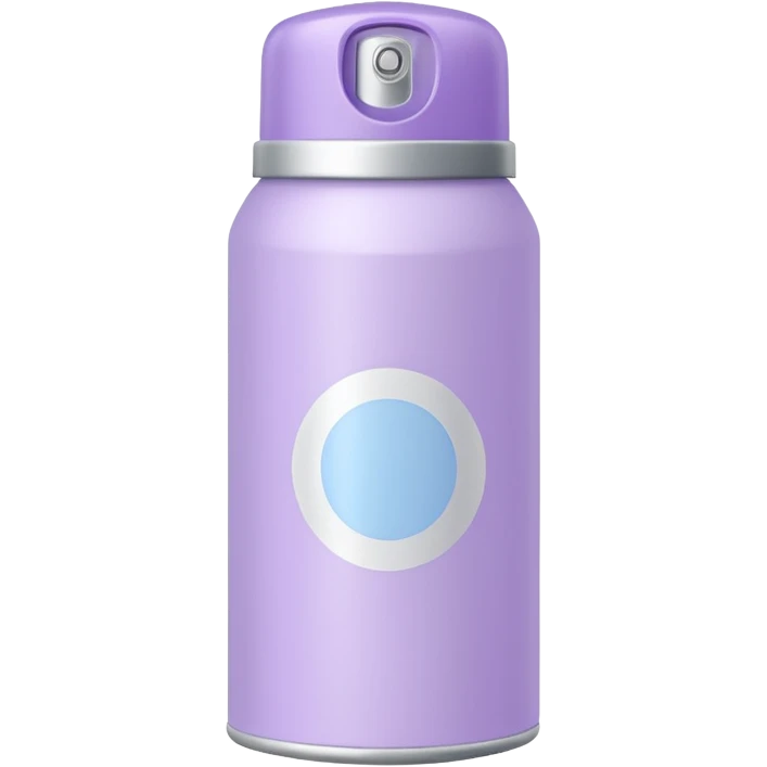 Pastel purple sunscreen spray  can emoji