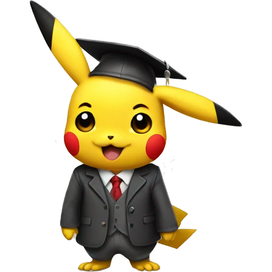 pikachu as a professor  emoji