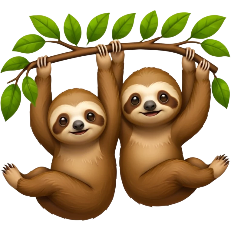 two sloths emoji