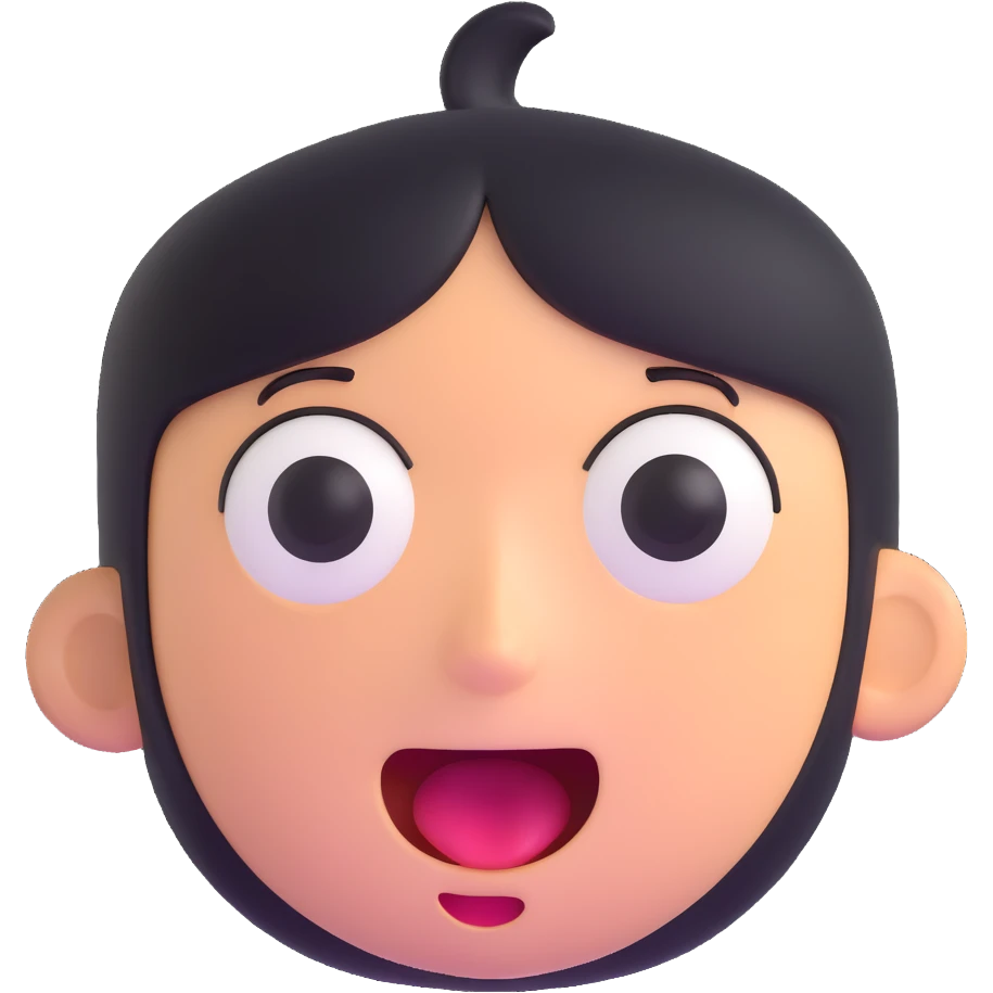 surprised face emoji