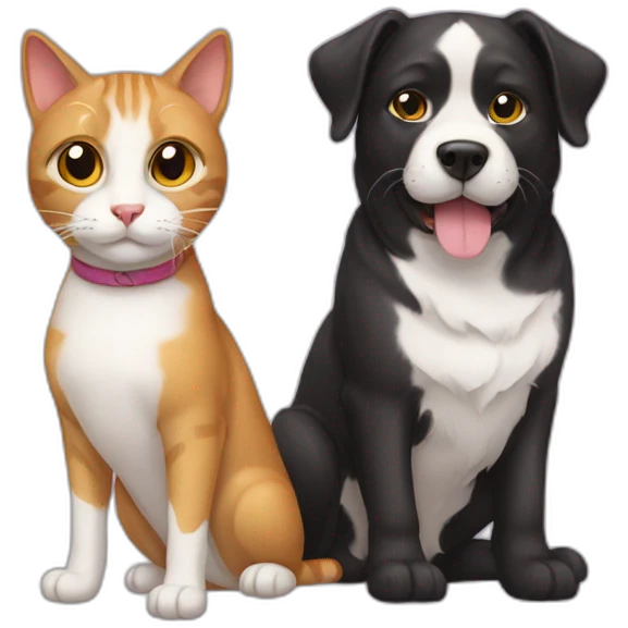 Cat and Dog emoji