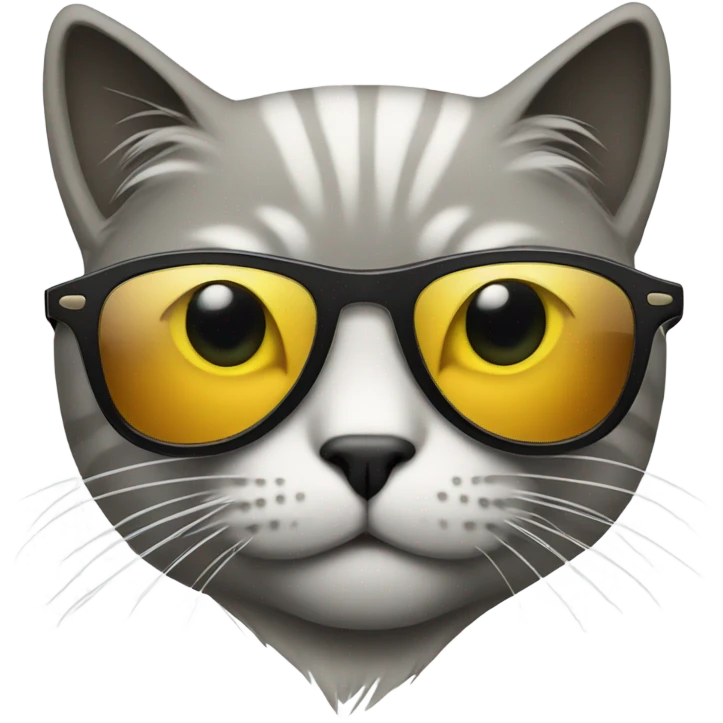 Cat with sunglasses emoji