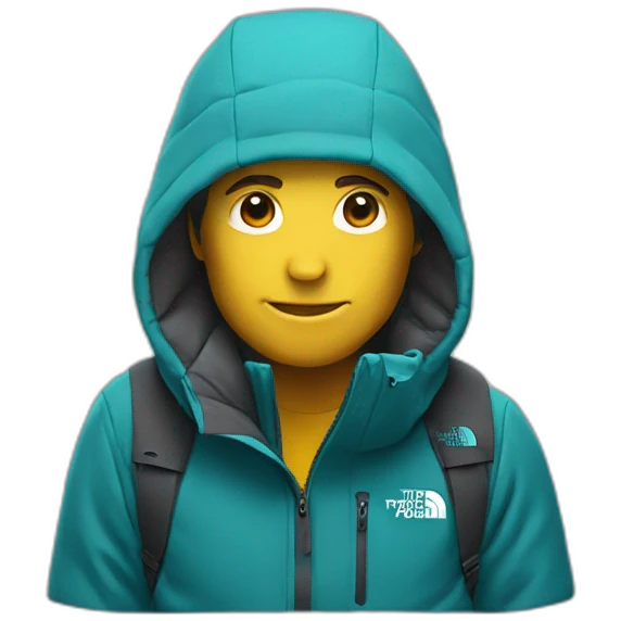 the north face logo emoji