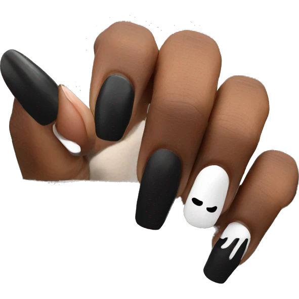 black nails  emoji