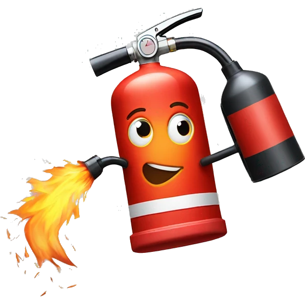 fire extinguisher sprying emoji