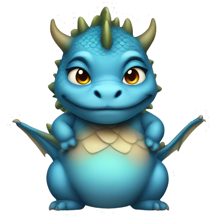 dragon female chubby emoji