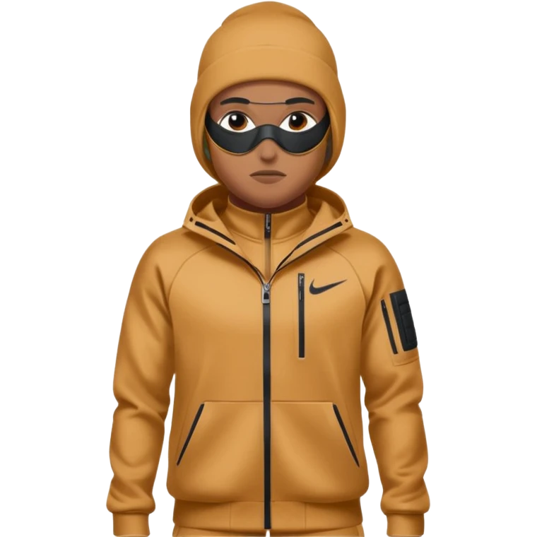 nike tech tracksuit clothing and ski mask emoji