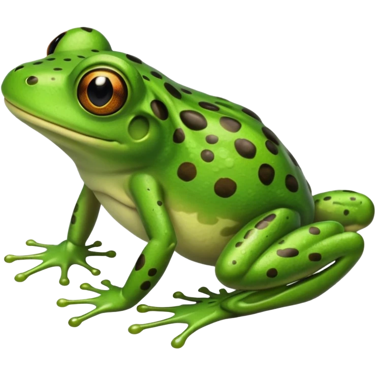 Frog breaking wind showing wind from bum emoji