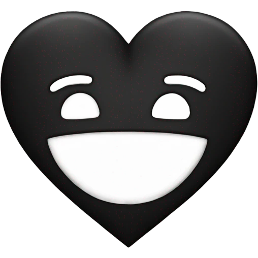 Black heart emoji