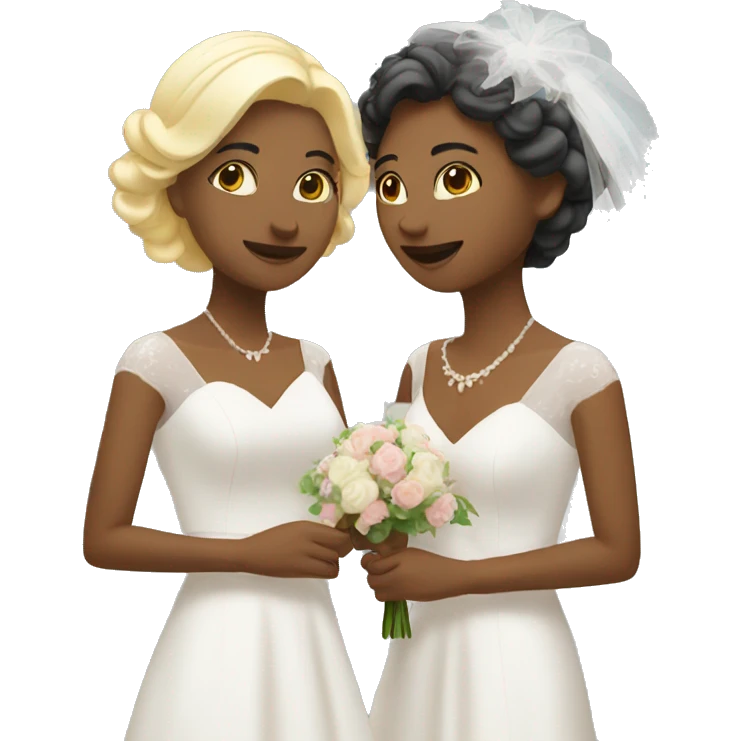 Lesbian wedding  emoji