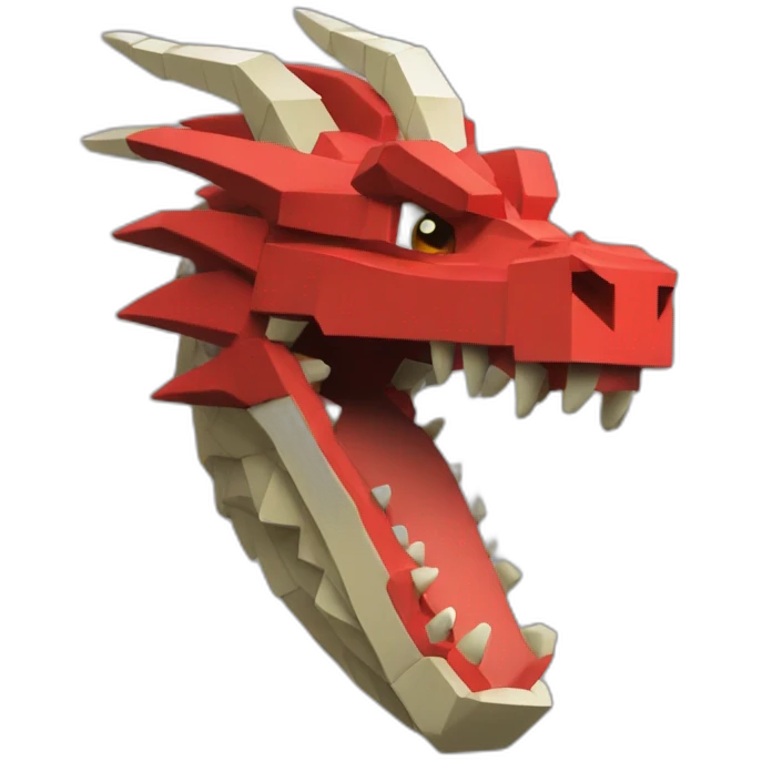 head crania lRed dragon Minecraft delegate emoji