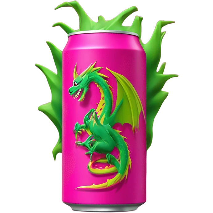 Energy Drink with the Taste of a Dragonfruit Dragon  emoji