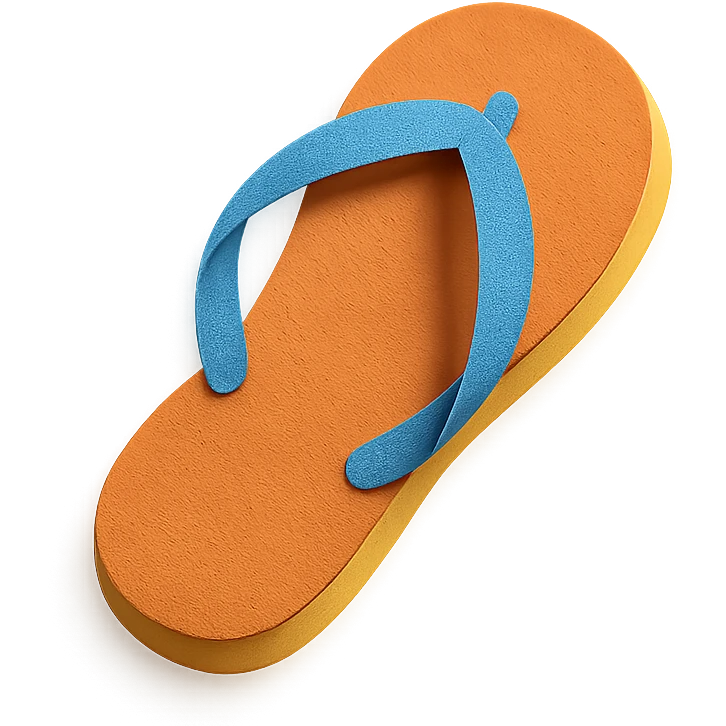 classic flip-flop sandals emoji