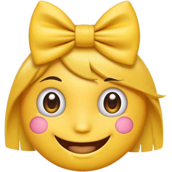 Make a emoji whit lashes and a bow emoji